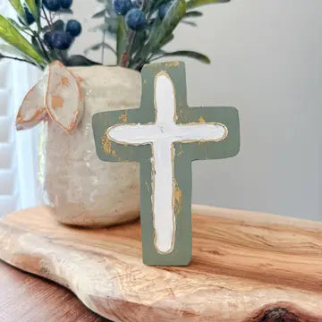 Chunky Wood Cross | Rustic Home Decor | Farmhouse