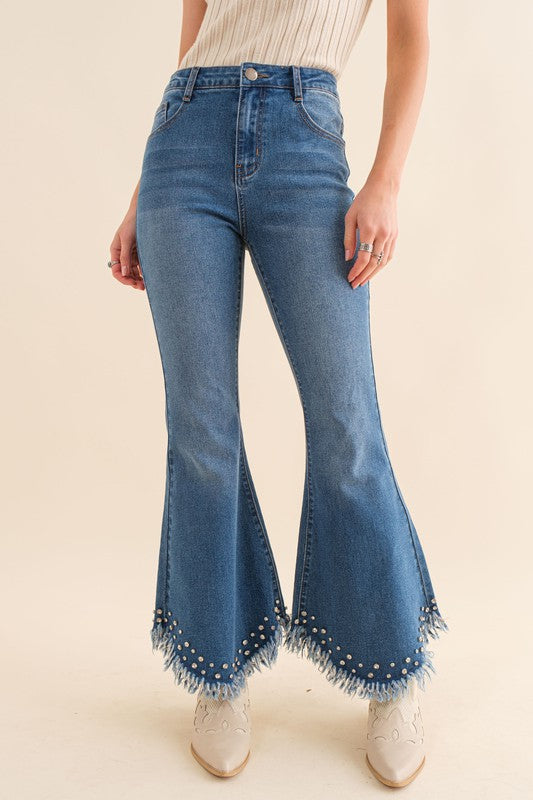 Rhinestone Denim Jeans