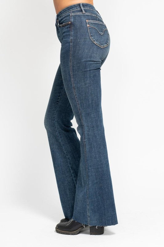 HW Tummy Control Shield Back Pockets Flare Judy Blue