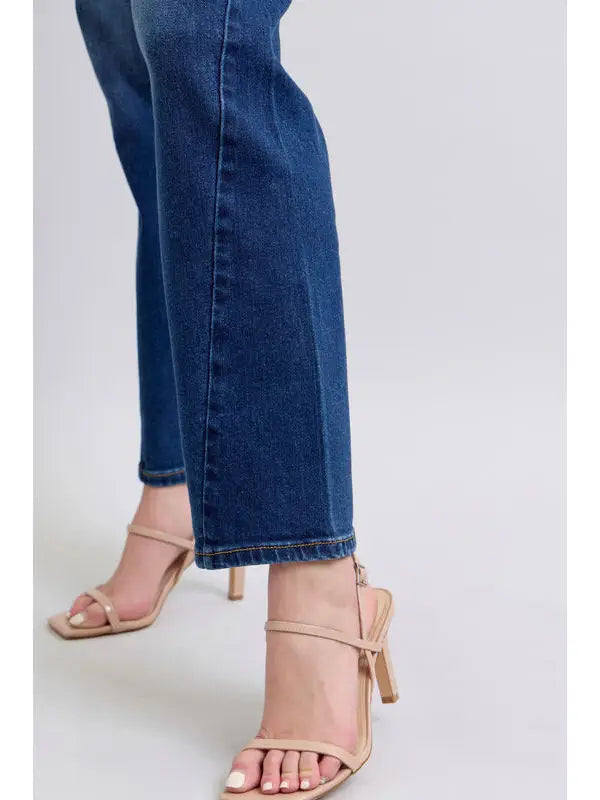 Judy Blue Mr. Side Seam High Rise Detail Straight