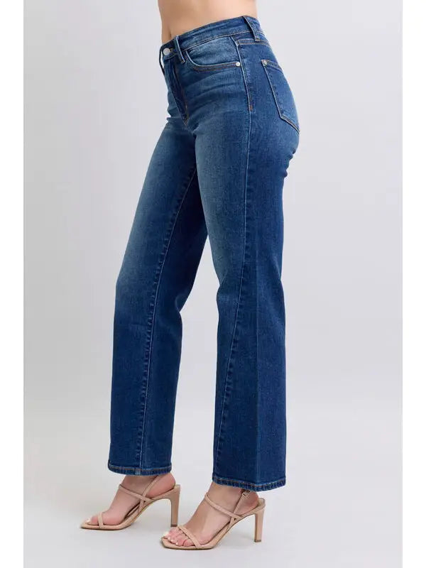 Judy Blue Mr. Side Seam High Rise Detail Straight