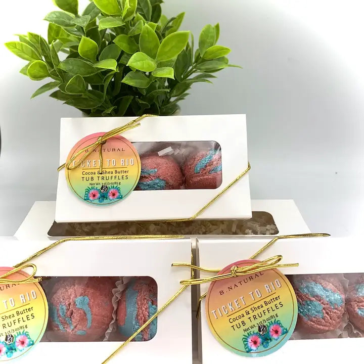 Ticket To Rio (40 Type) Tub Truffles|3 Ct Gift Box