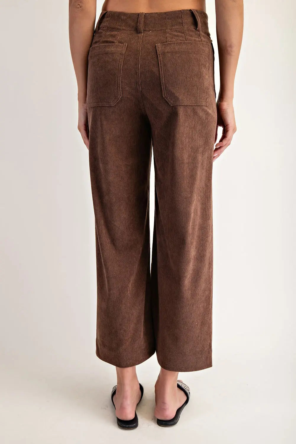 Mocha Corduroy Pocket Pants