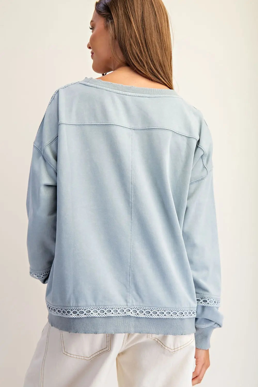Mineral Washed Boot Motif Sweatshirt