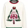 Cajun Christmas Tree Alligator Sweater