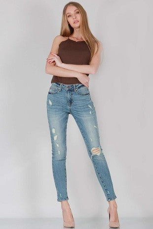 Danni Destressed Skinny Jeans