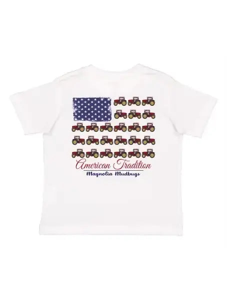 American Tradition Tractor Flag Kids T-Shirt