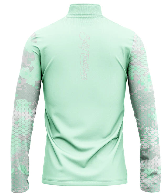 Sea Foam Green Quarter Zip