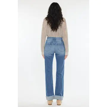 Kancan Hi-Rise Straight Leg Jeans