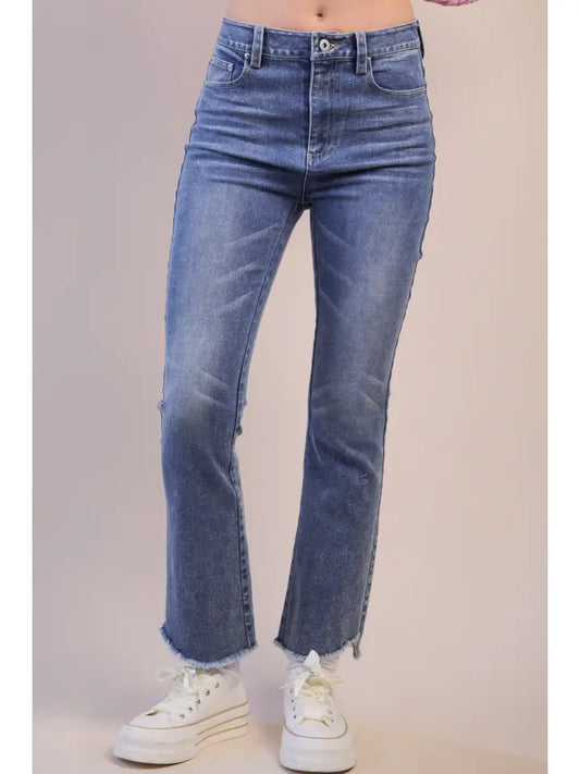 VERY J Denim Bootcut Pants